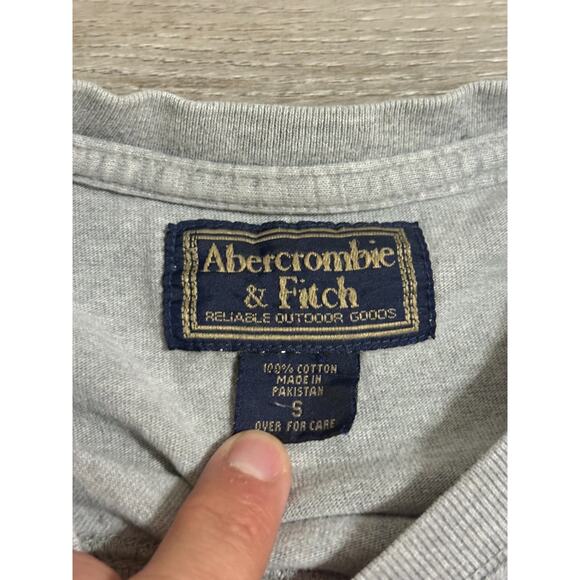 Vintage 90s Abercrombie & Fitch Fishing Beer Long Sleeve Shirt Y2K - Men’s Small - Picture 4 of 9